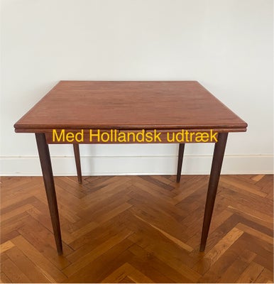 Anden arkitekt, bord, spisebord i teak med Hollandsk udtræk, Arkitekttegnet spisestuebord fra Dansk 