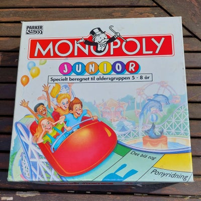 MONPOLY JUNIOR, brætspil, Det populære Monopoly spil. Komplet med alle originale dele.