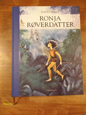 Ronja Røverdatter (stort format), Astrid Lindgren, - med Ilon Wiklands illustrationer i s/h. 6. udga