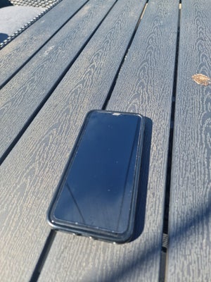 iPhone XS Max, 64 GB, sort, Virker upåklageligt, der er panser glass på og der medfølger cover, 

Gl