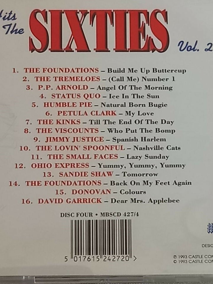 Diverse kunstnere: Hits of the Sixties Volume 2, andet