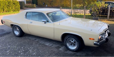 Plymouth Satelitte, Benzin, 1973, beige, 15" alufælge, Super fin og velfungerende True Survivor. 197