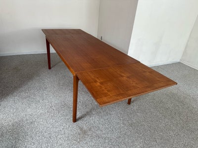 Spisebord, Teaktræ, Henning Kjærnulf, b: 94 l: 164, Med hollandsk udtræk - 274 cm i udslået stand. 