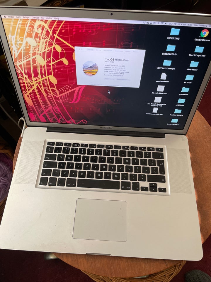 MacBook Pro, 2,66GHz GHz, 8 GB ram