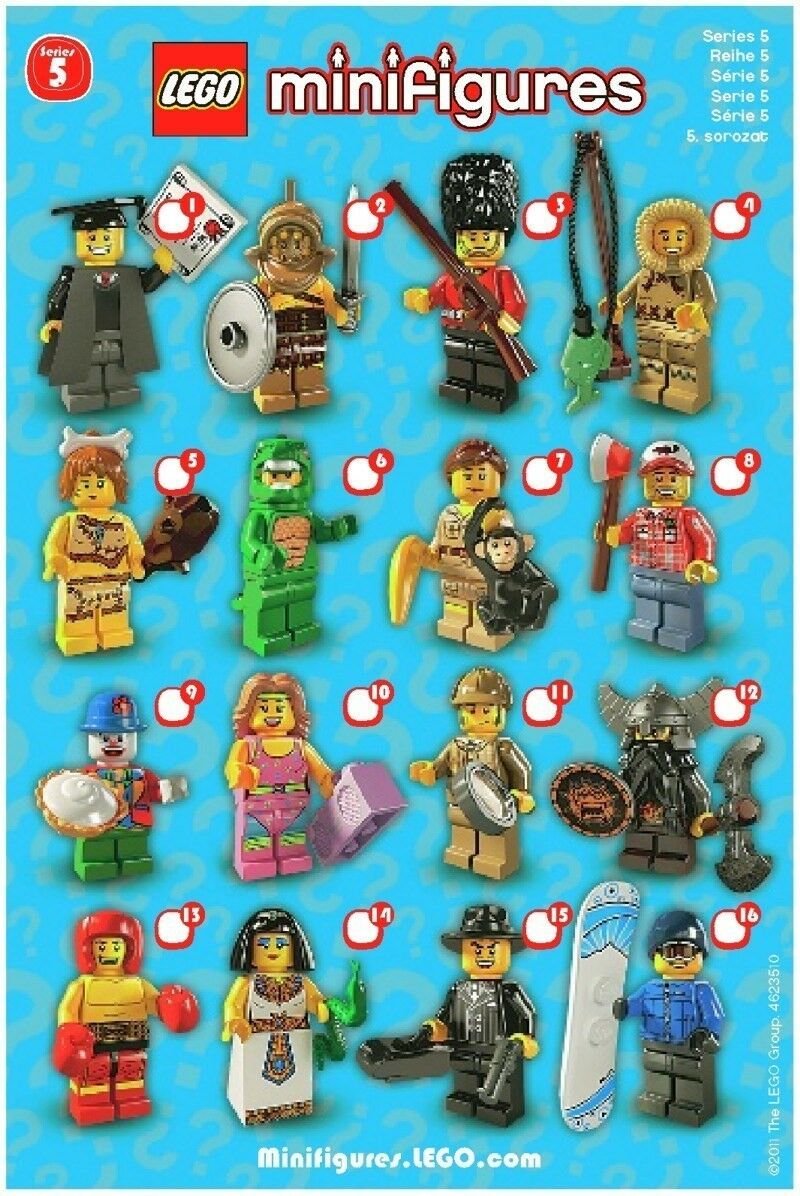 Lego Minifigures, Minifigures 8805 - Serie 5 Minifigurer – dba.dk – Køb Salg af Nyt og Brugt