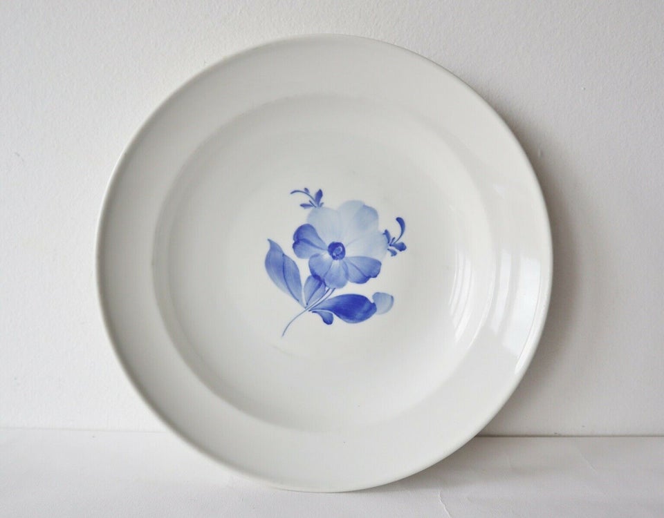 Porcelæn, tallerken 4 stk., blå blomst