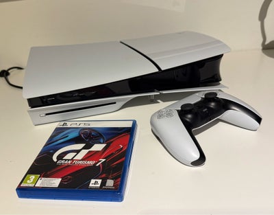 Playstation 5, Slim Edition Disk-version, Perfekt, Kun 1,5 måned gammel, men ikke brugt mere end få 