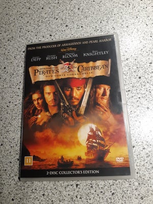 Pirates of the Caribbean den sorte forbandelse, DVD, eventyr, Action Eventyr fra 2003
Med bla Johnny