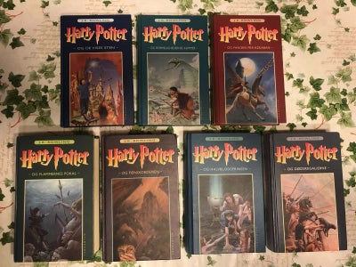 Harry Potter 1-7, J. K. Rowling, genre: fantasy, Jeg sælger denne komplette samling af Harry Potter-