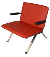 Læderlænestol, læder, Girsberger Euro 1600