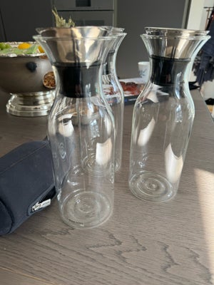 Andet, Vandkarafel, Eva Solo, Fine glasflasker glas karafler som kan bruges til vand eller limonade 