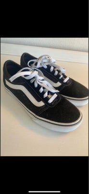Fritidssko, str. 38,5, Vans,  Sort,  Ubrugt, Har bare stået i skabet og har aldrig været brugt. 
Str
