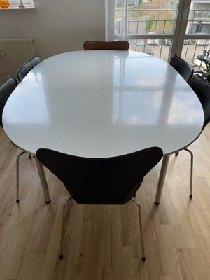 Spisebord, Piet Hein Super-Elipsen, b: 120 l: 180, Måler 180 cm x 120 cm. Original bordplade fra Pie