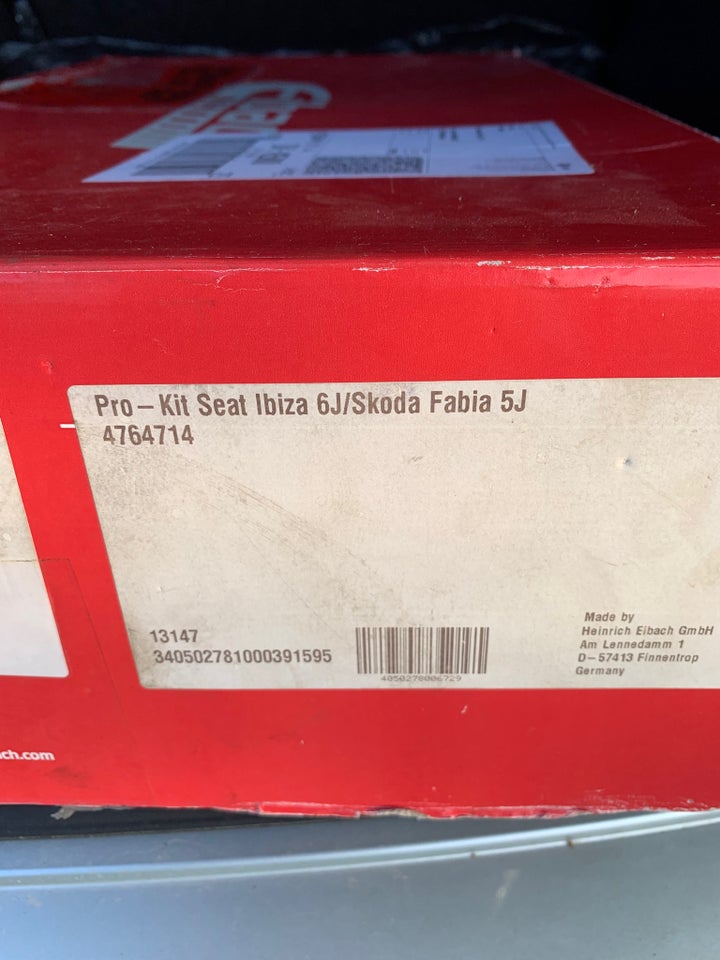 Fjedre, Sænkningssæt, Skoda Fabia