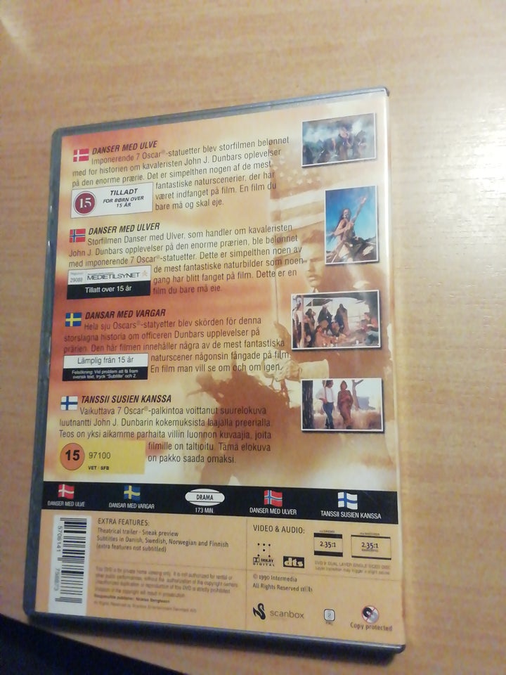 Danser med Ulve, DVD, andet