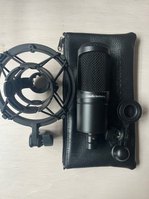 mikrofon, Audio-technica AT2020, audio technica at2020 i rigtig god stand sælges inkl shockmount 

h