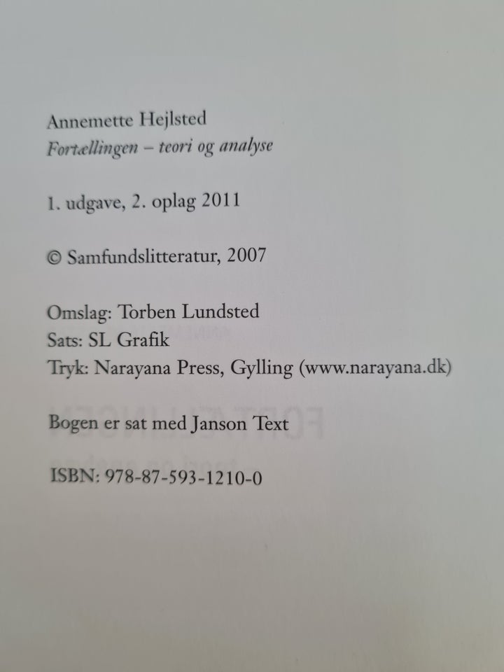 Litteraturanalyse og litteraturvidenskab, emne: