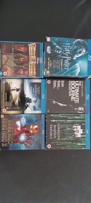 Blu-ray, andet, Lille samling 
6  bokse boxset af film 

Iron man 2 disc
Flags of our fatter 
Pirate