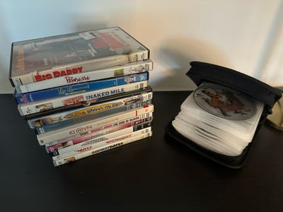 DVD, andet, 75 DVD’er med film. 
En masse forskelligt såsom Klovn, MammaMia, Oldschool, Step Up 3, T