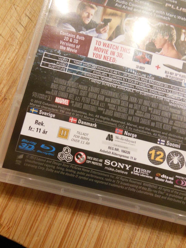 SPIDERMAN 3D, Blu-ray, action