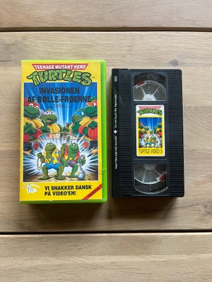 Tegnefilm, Teenage mutant hero turtles VHS, Teenage mutant hero turtles VHS tegnefilm på dansk.
Numm
