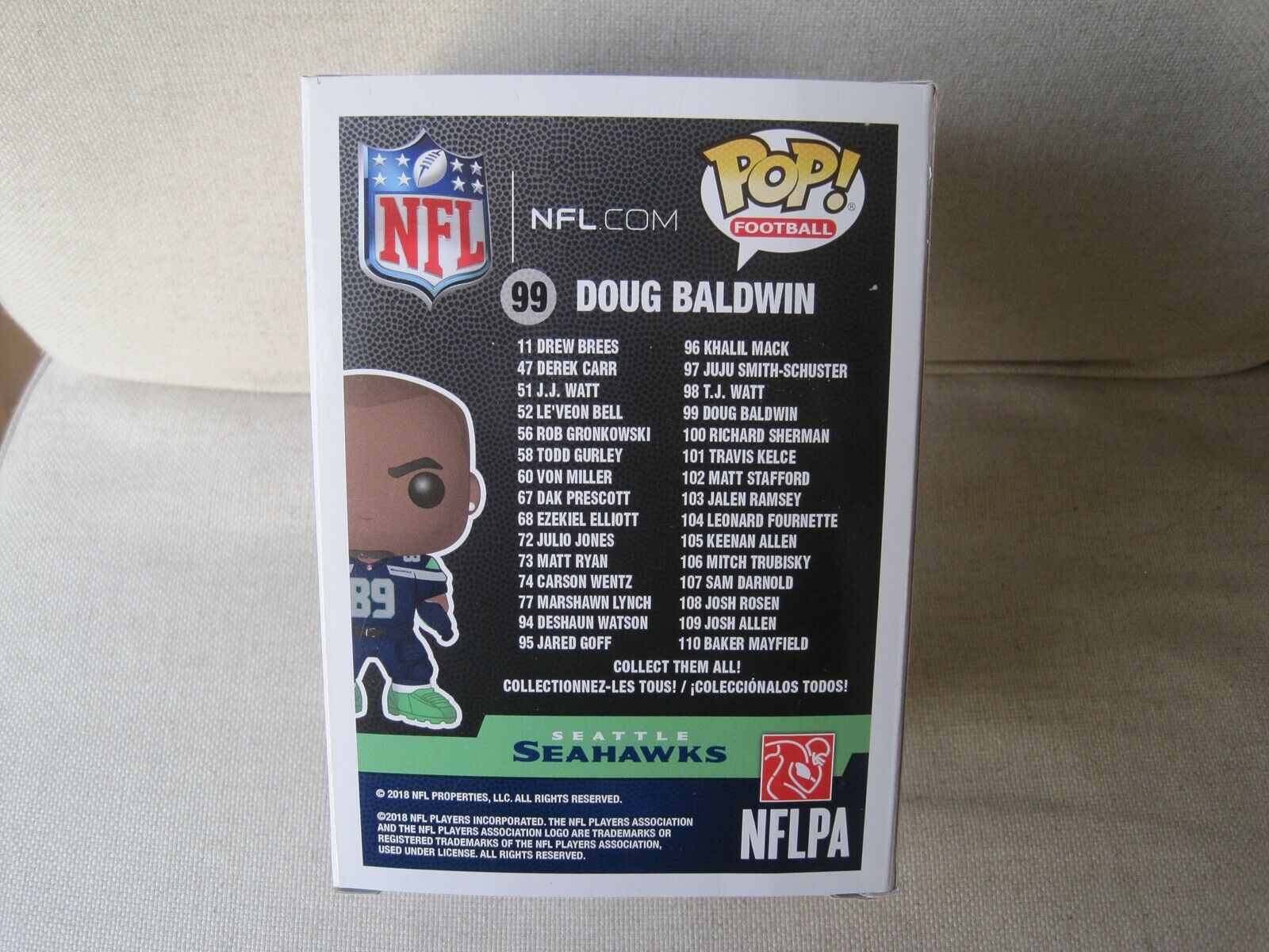 NFL Seahawks Funko Pop! Doug Baldwin #99