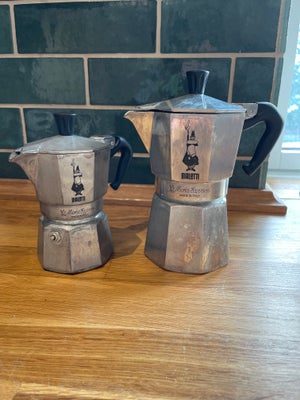 Moka Express , Bialetti, 2 Moka Express fra Baletti sælges samlet. De er brugt sparsomt. De er begge