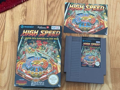 High Speed, NES, Incl æske og instruktionsbog Fungerer perfekt. Prisen forhandles ikke. Evt forsende