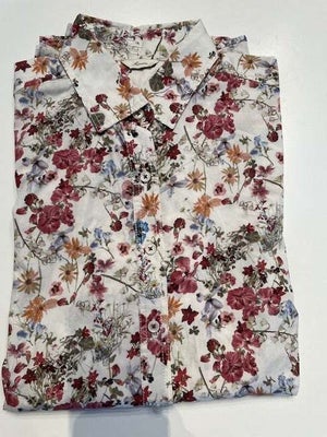 Skjorte, Stenstrøms, str. 40, Næsten som ny, Stenstrøms Supreme figursyet skjorte i smukt blomstermø