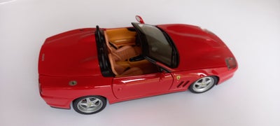 Modelbil, Ferrari 550 Barchetta, skala 1/18, Ferrari 550 Barchetta, skala 1/18, fra Hot Wheels rød m