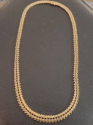 Halskæde, guld, 585, Lækker geneve halskæde 14 karat massiv guld 
Vægt 28.61 gram 
Længde 41.5.cm
Br