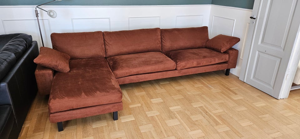 Sofa, ruskind, 4 pers.