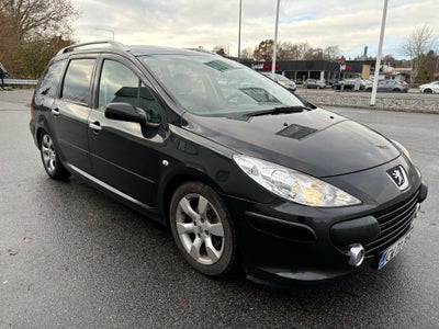 Peugeot 307, Benzin, 2005, km 252000, sortmetal, træk, nysynet, klimaanlæg, aircondition, ABS, airba