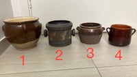 Keramik, Urtepotteskjuler / krukke / potter / Syltekrukke