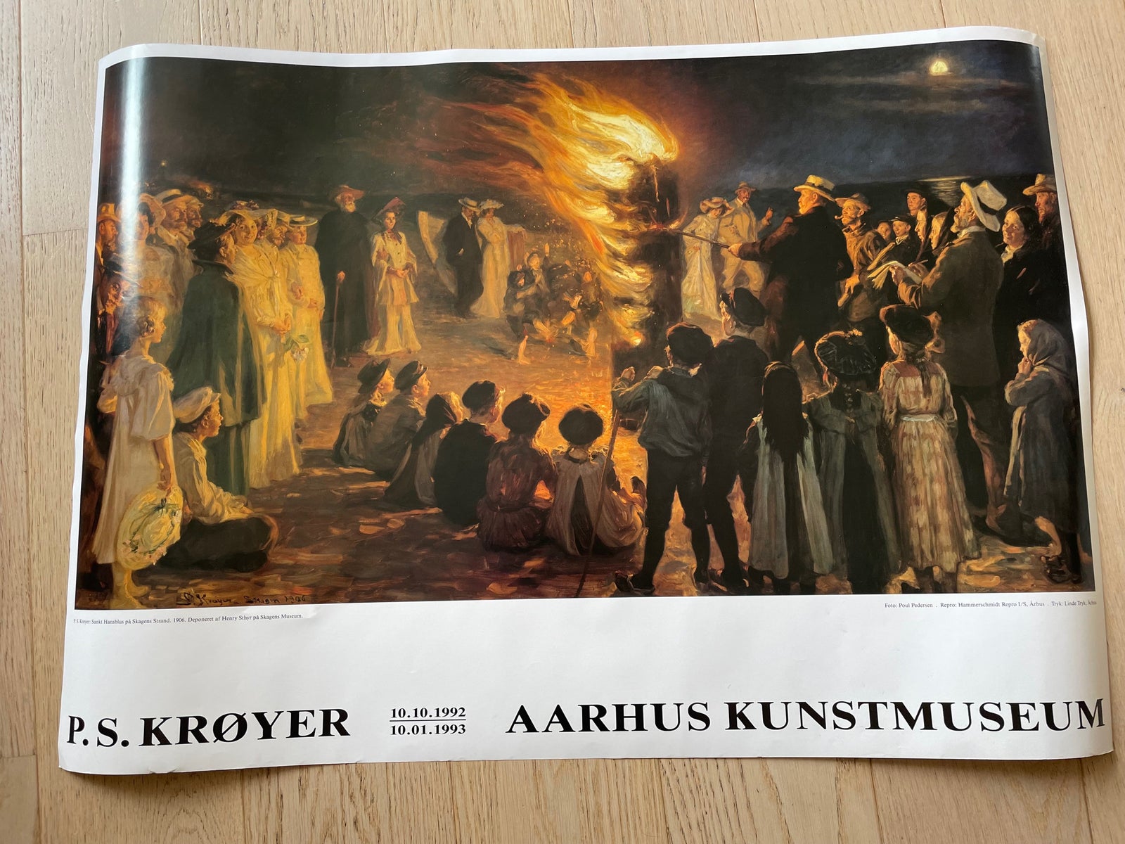 Plakat, P.S. Krøyer , motiv: Sankt Hansblus på – dba.dk – Køb og Salg af Nyt og Brugt