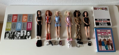 Andre samleobjekter, Barbie 6 stk. Spice Girls dukker mm, Barbie 6 stk. Spice Girls dukker i fin sta