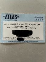 Tilgode bevis / biograf gavekort til atlas bio...