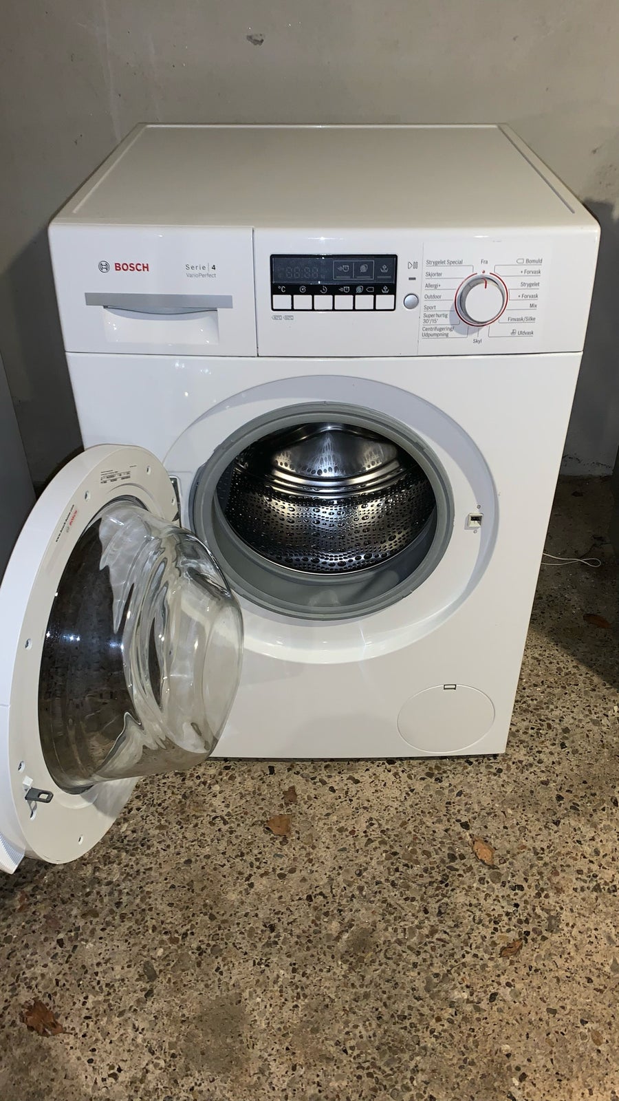 Bosch vaskemaskine, WAK282M8SN, frontbetjent