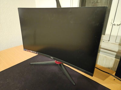 AOC, C27G2ZE/BK, 27 tommer, Rimelig, AOC 27" Curved gamingskærm C27G2ZE/BK

Dav jeg sælger her min 2