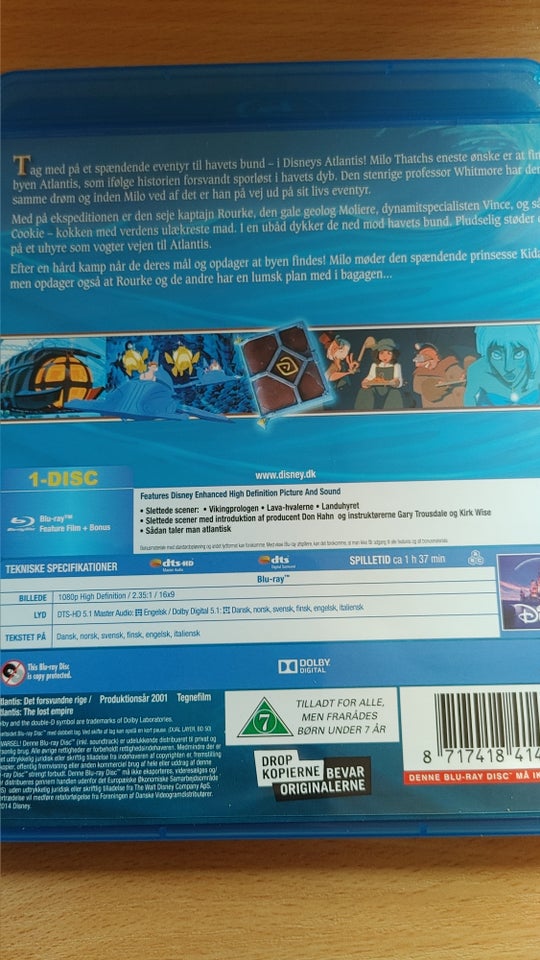 Atlantis, Blu-ray, tegnefilm