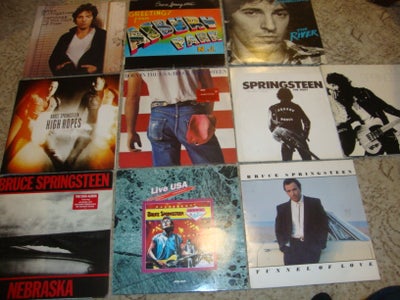 LP, BRUCE SPRINGSTEEN., Kæmpe - kæmpe samling Bruce Springsteen., Rock, Kæmpe samling Bruce Springst