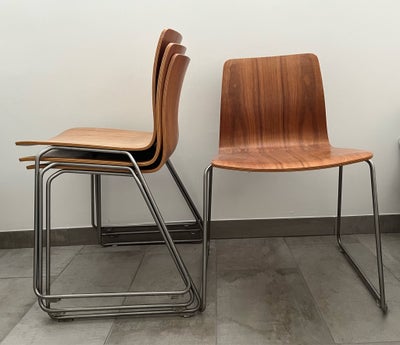 Spisebordsstol, Træ/rustfri stål, Hay, Fede stole fra Hay med Patina. Alle 4 stole 1100