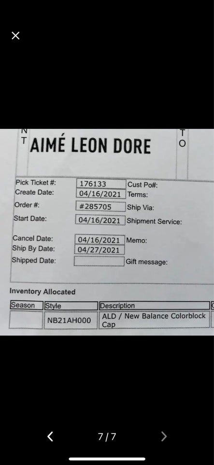 Cap, Aime Leon Dore