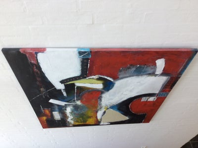 Akrylmaleri, Claus Pedersen, stil: Abstrakt, b: 110 h: 110, Super fint maleri, lidt skæv i rammen, d