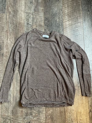 Sweatshirt, Stone island , str. XL,  Rødbrun ,  Tynd fin uld let og åndbart ,  Næsten som ny, Meget 