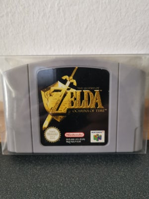 Zelda ocarina of time N64, N64, Sælger dette Zelda ocarina of time til Nintendo 64 inkl Box protecto