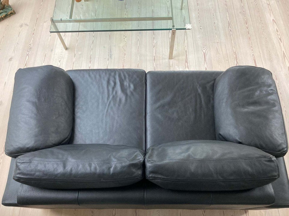 Sofa, læder, 2 pers.