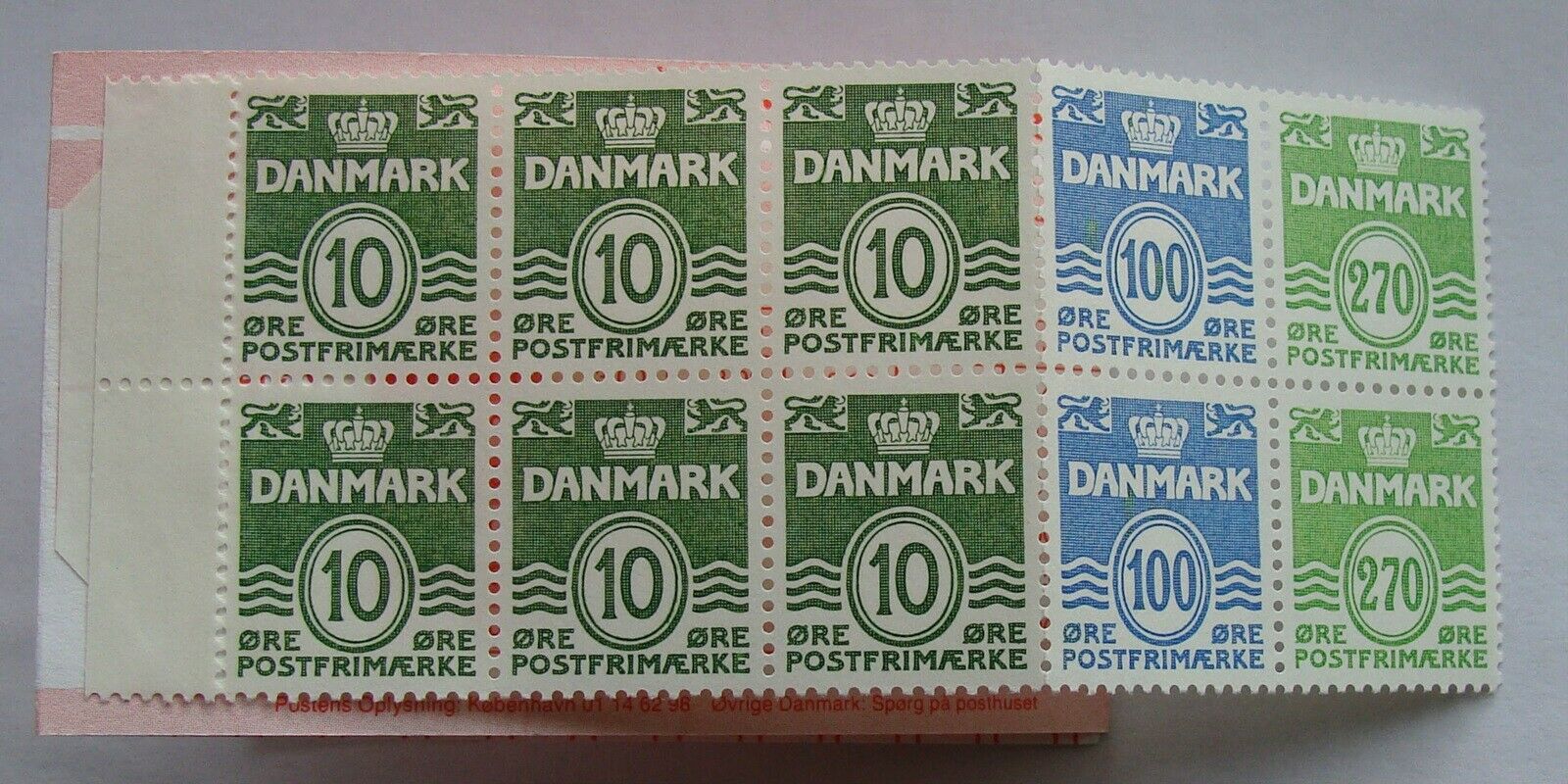 Danmark, postfrisk, Frimærkehæfte