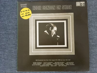 LP, Eddie Condon, Eddie Condon On Stage, Jazz, Label: Saga (5) – SAGA 6916
Series: Immortal Sessions