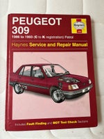 Reparationshåndbog, Peugeot 309